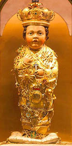 the <em>Santo Bambino</em> (Holy Child) in the church of Santa Maria d'Aracoeli in Rome
