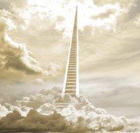 A ladder to heaven, as envisaged on a Christian website