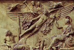 Apotheosis of Antoninus and Faustina, from the base of the Column of Antoninus in fhe Campus Martius (now Piazza di Montecitorio)g