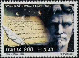 Giordano Bruno, philosopher, burned alive by the Roman Inquisition in 1600 for ideas that have since been vindicated - now an international hero