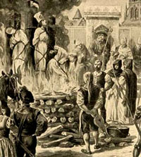 Inquisitions also burned people for witchcraft