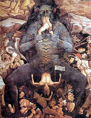 This, according to Christians, was the fate of 'sodomites' in hell - to be eaten by a demon and then excreted