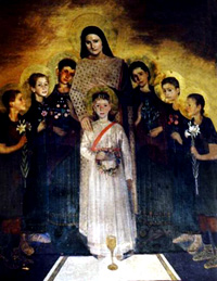 Whenever sons or daughters are mentioned as martyrs they are generally represented as children rather than adults, for no apparent reason than that this would be more horrifying, even if even less historically plausible