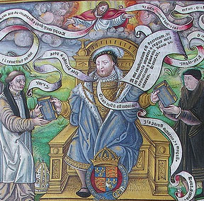 Frontispiece (detail) of Henry's Great Bible of 1538