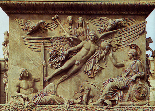 Apotheosis of Antoninus and Faustina, from the base of the Column of Antoninus in fhe Campus Martius (now Piazza di Montecitorio) Apotheosis of Antoninus and Faustina, from the base of the Column of Antoninus in fhe Campus Martius (now Piazza di Montecitorio)