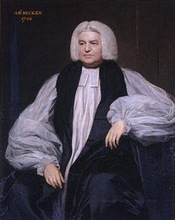 the Most Rev Thomas Secker, Archbishop of Canterbury, 1758 the Most Rev Thomas Secker, Archbishop of Canterbury, 1758