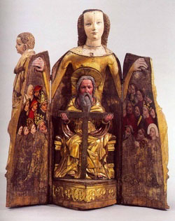 A vierge ouvrante, evidently rather crowded
